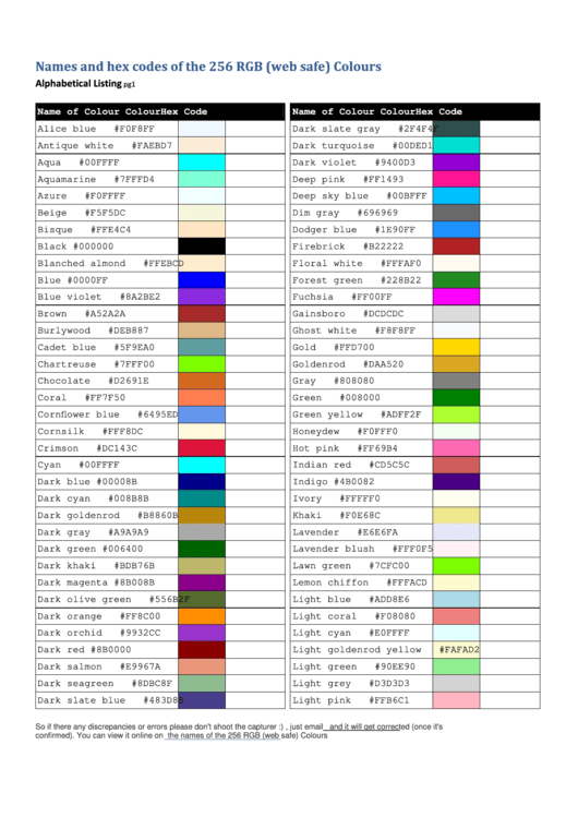 Hex color code generator free download software